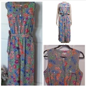 💙🌺Colorful, sleevless jumpsuit